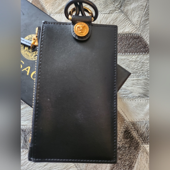 Versace leather cardholder with straps - Picture 6 of 10